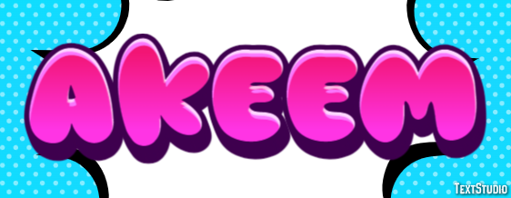 Akeem Efecto de Texto