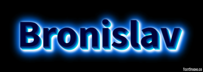 Bronislav Текстовый эффект
