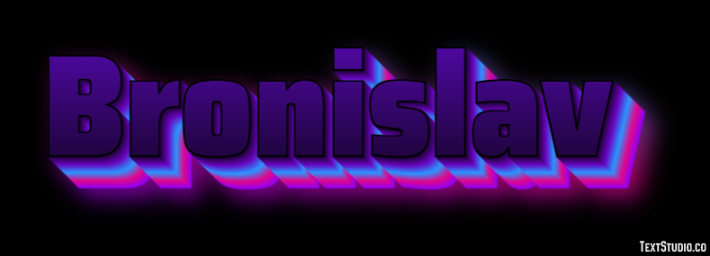 Bronislav Текстовый эффект
