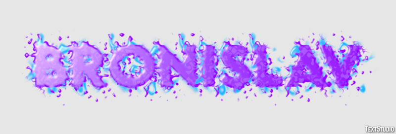 Bronislav Текстовый эффект
