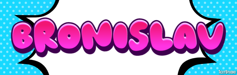 Bronislav Текстовый эффект