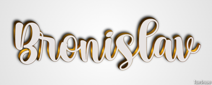 Bronislav Текстовый эффект