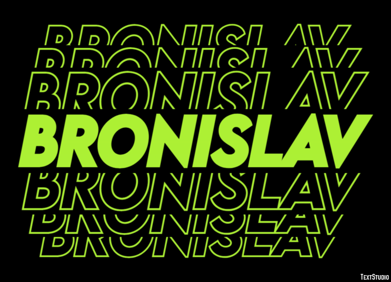 Bronislav Текстовый эффект