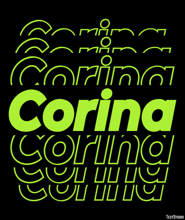 Corina Texteffekt