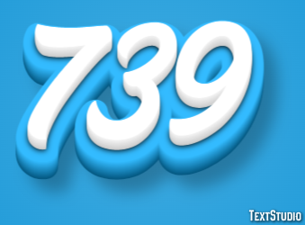 739 テキスト効果