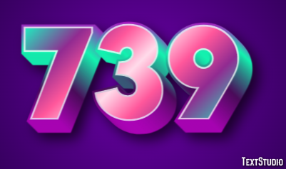 739 テキスト効果