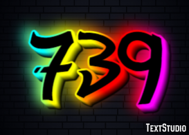 739 テキスト効果