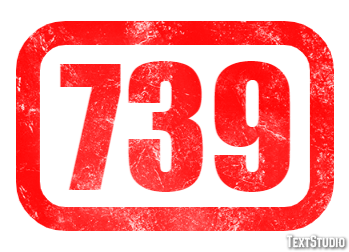 739 Efekt tekstowy