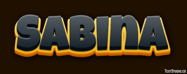 Sabina Эффект текста