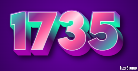 1735 Text Effect