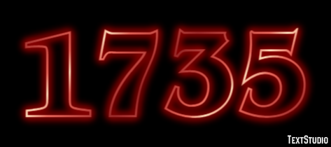 1735 Text Effect
