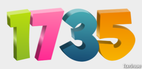 1735 Text Effect