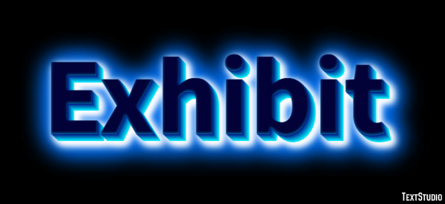 Exhibit Text Effect