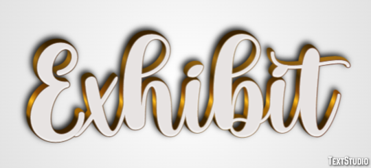 Exhibit Text Effect