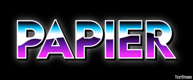Papier Metin Efekti