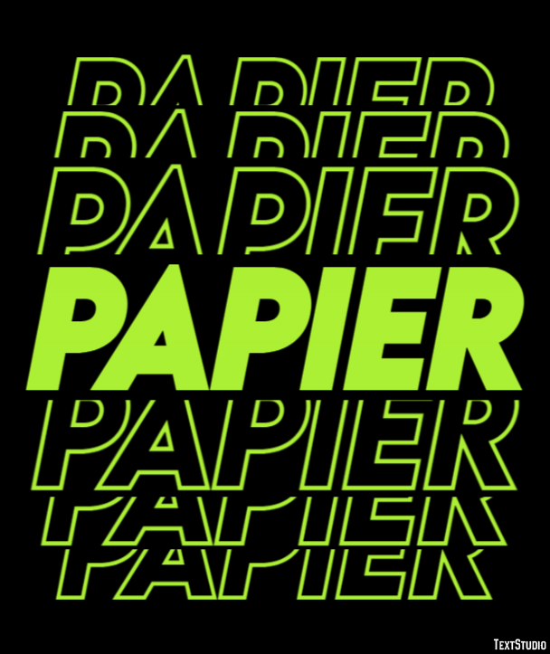 Papier Metin Efekti