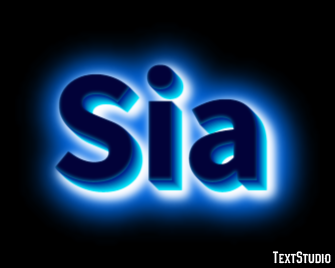 Sia Tekst Effect