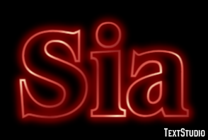 Sia Efecto de Texto