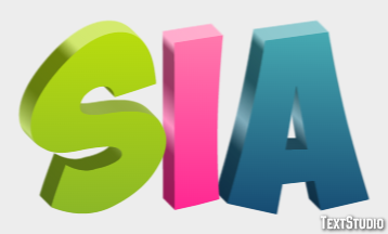 Sia Efecto de Texto