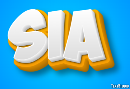 Sia Efecto de Texto