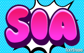 Sia Efecto de Texto