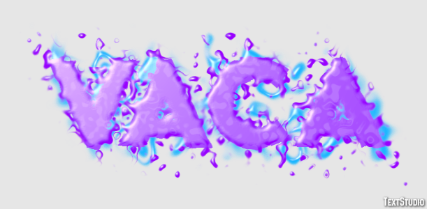 Vaca Efecto de texto