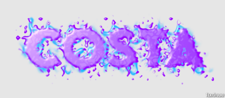 Costa Efecto de texto