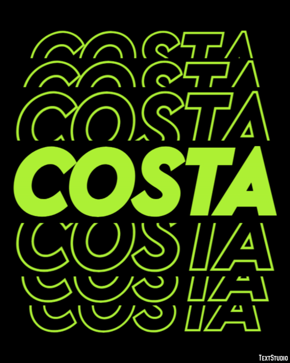 Costa Text Effect