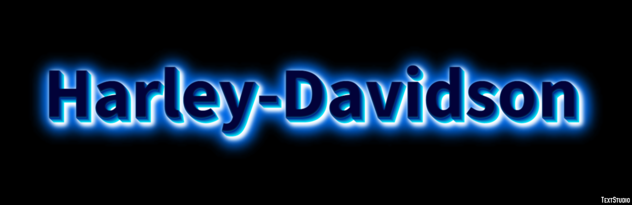 Harley-Davidson Effet de Texte