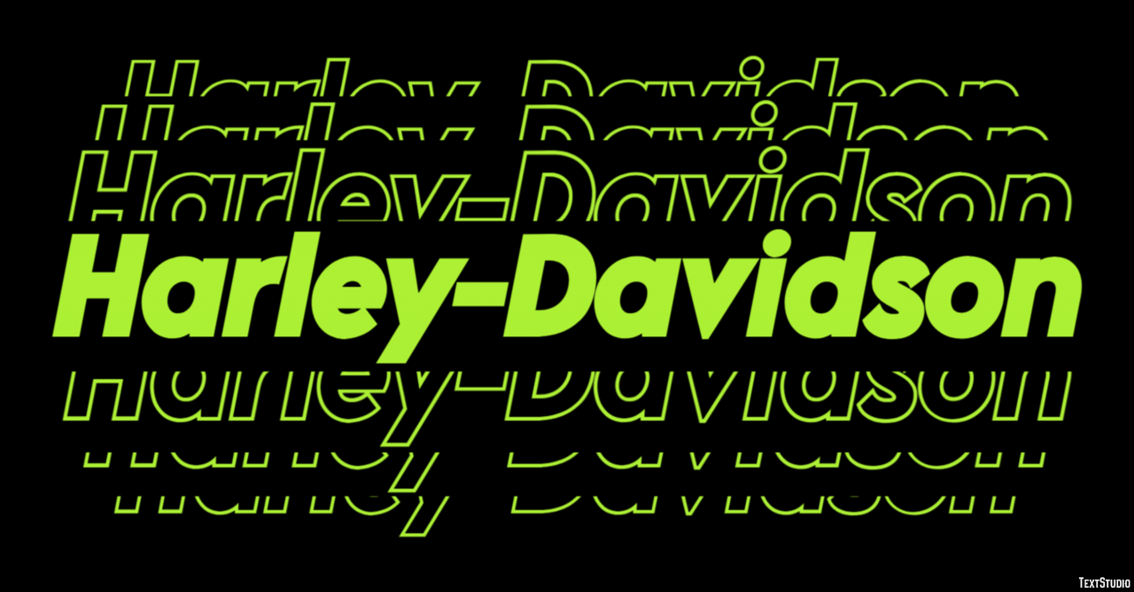 Harley-Davidson Effet de Texte