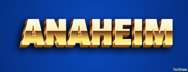 Anaheim Texteffekt