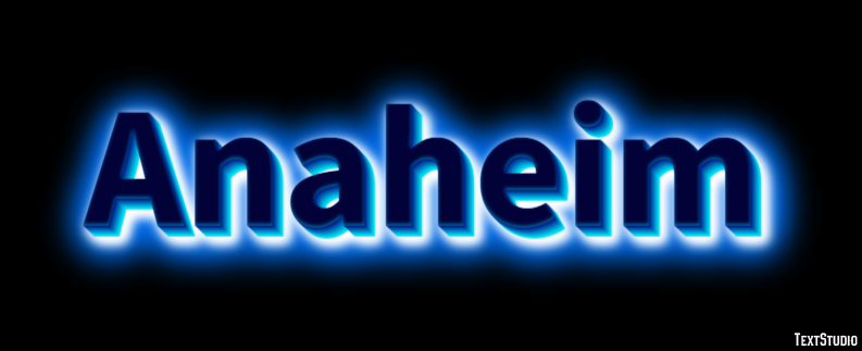 Anaheim Text effect