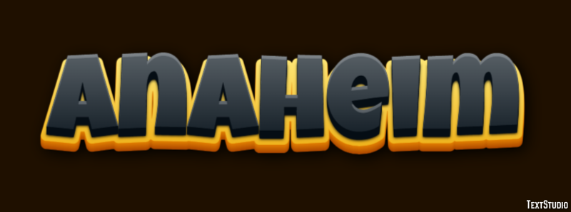 Anaheim Texteffekt
