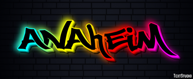 Anaheim Texteffekt