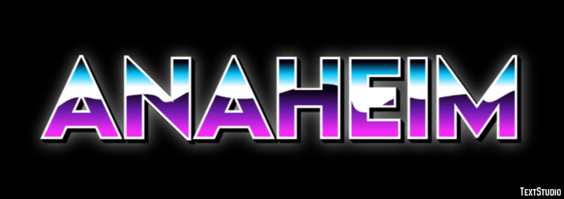 Anaheim Texteffekt