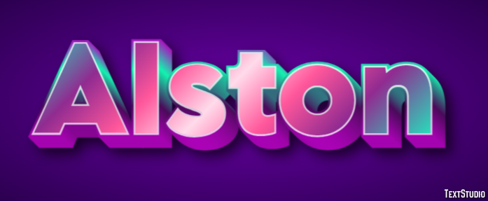 Alston Text effect