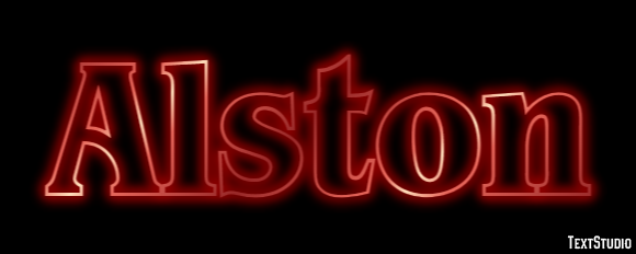 Alston Text effect