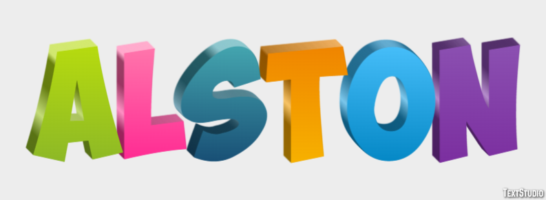Alston Text effect