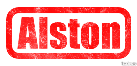Alston Text effect