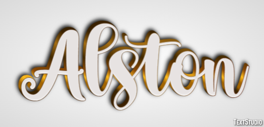 Alston Text Effect