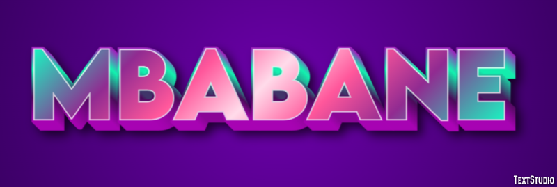 Mbabane Efecto de Texto