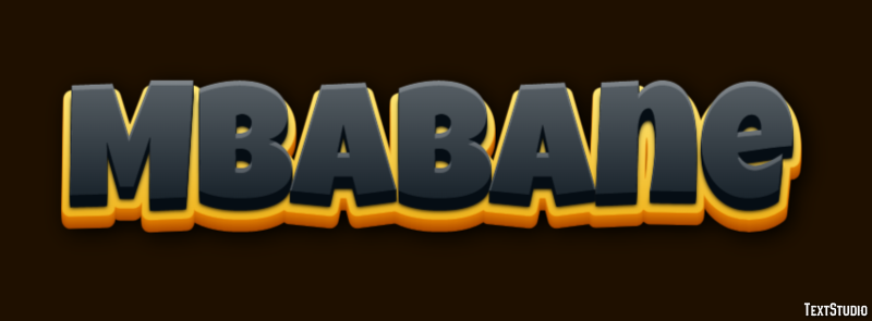 Mbabane テキスト効果