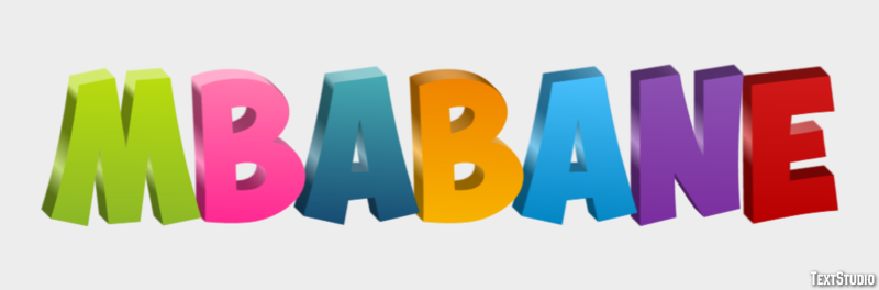 Mbabane Efecto de Texto