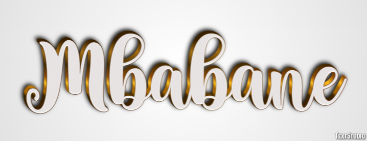 Mbabane Texteffekt