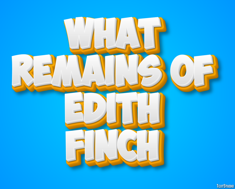 What Remains of Edith Finch Effetto testo