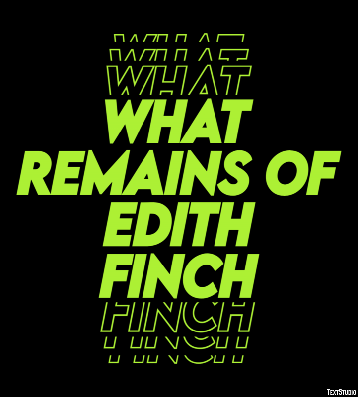 What Remains of Edith Finch Effetto testo