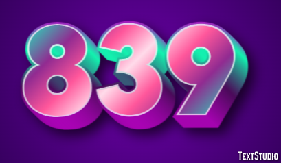 839 Text Effect