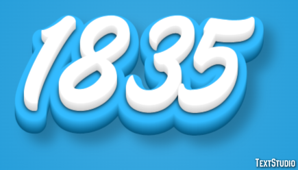 1835 Text Effect