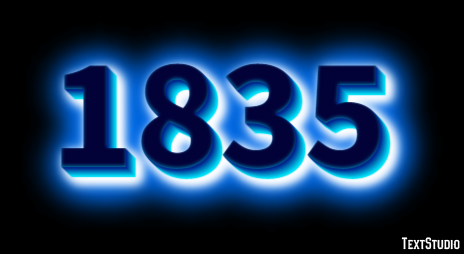 1835 Text Effect