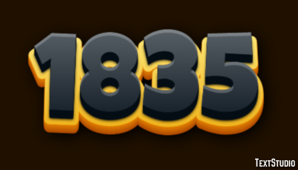 1835 Text Effect